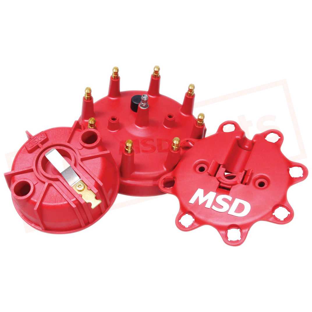 Image MSD Distributor Cap and Rotor Kit fits Ford F-150 77-1996 part in Distributors & Parts category