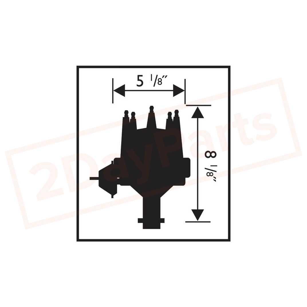 Image 1 MSD Distributor for Jeep J-2600 1968-1973 part in Distributors & Parts category
