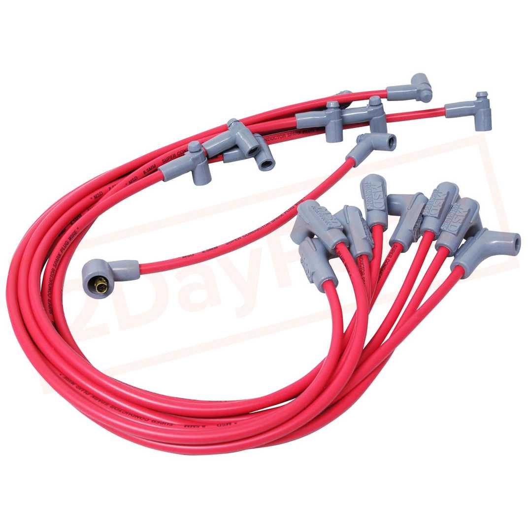 Image MSD Spark Plug Wire Set compatible with Chevrolet 1975-1979 Nova part in Ignition Wires category