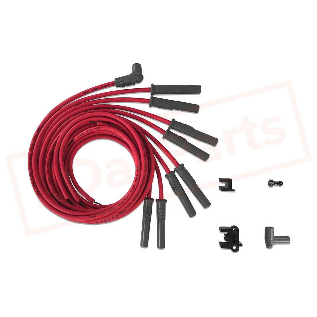Image MSD Spark Plug Wire Set fit Ford 75-1976 part in Ignition Wires category