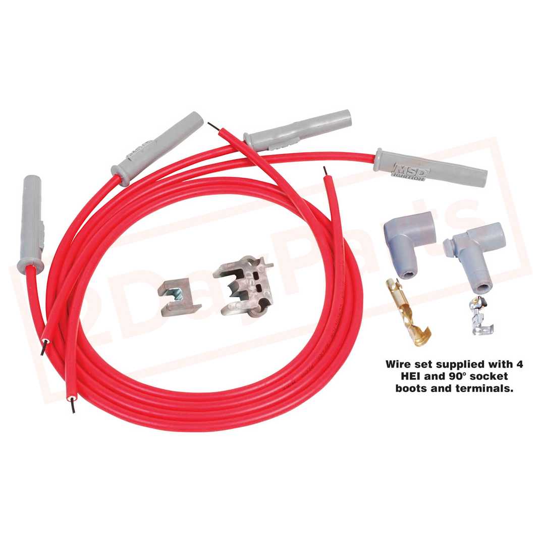 Image MSD Spark Plug Wire Set fits Cadillac Cimarron 1982-1986 part in Ignition Wires category
