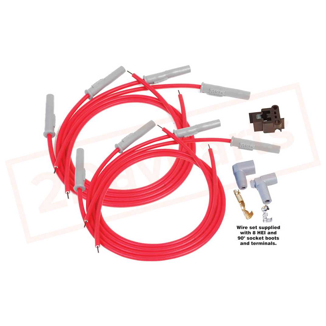 Image MSD Spark Plug Wire Set fits Chevrolet K20 Pickup 61 part in Ignition Wires category