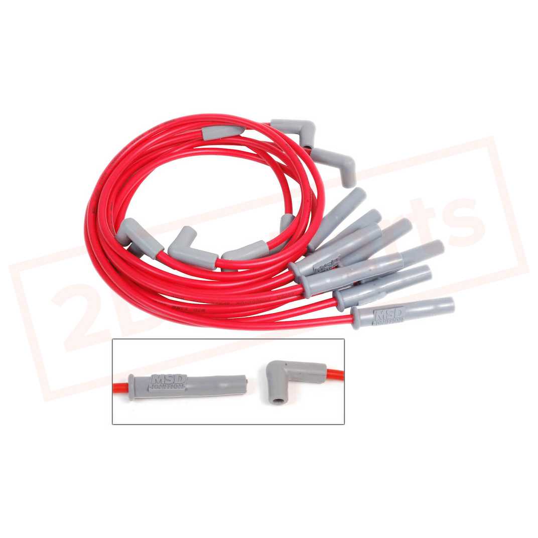Image MSD Spark Plug Wire Set fits Ford 1977 Custom 500 part in Ignition Wires category