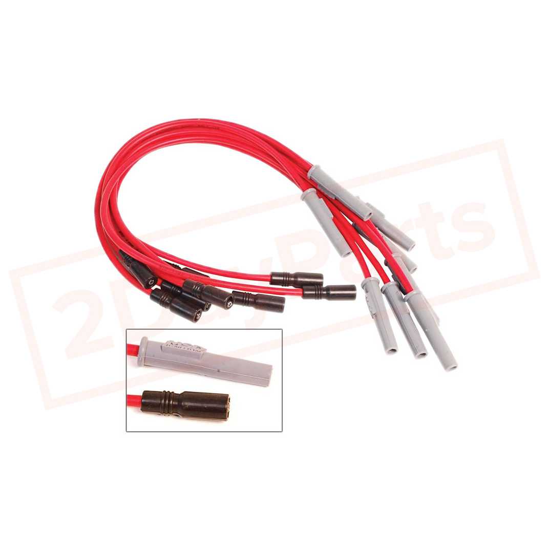 Image MSD Spark Plug Wire Set fits with GMC K2500 Suburban 1996-1999 part in Ignition Wires category