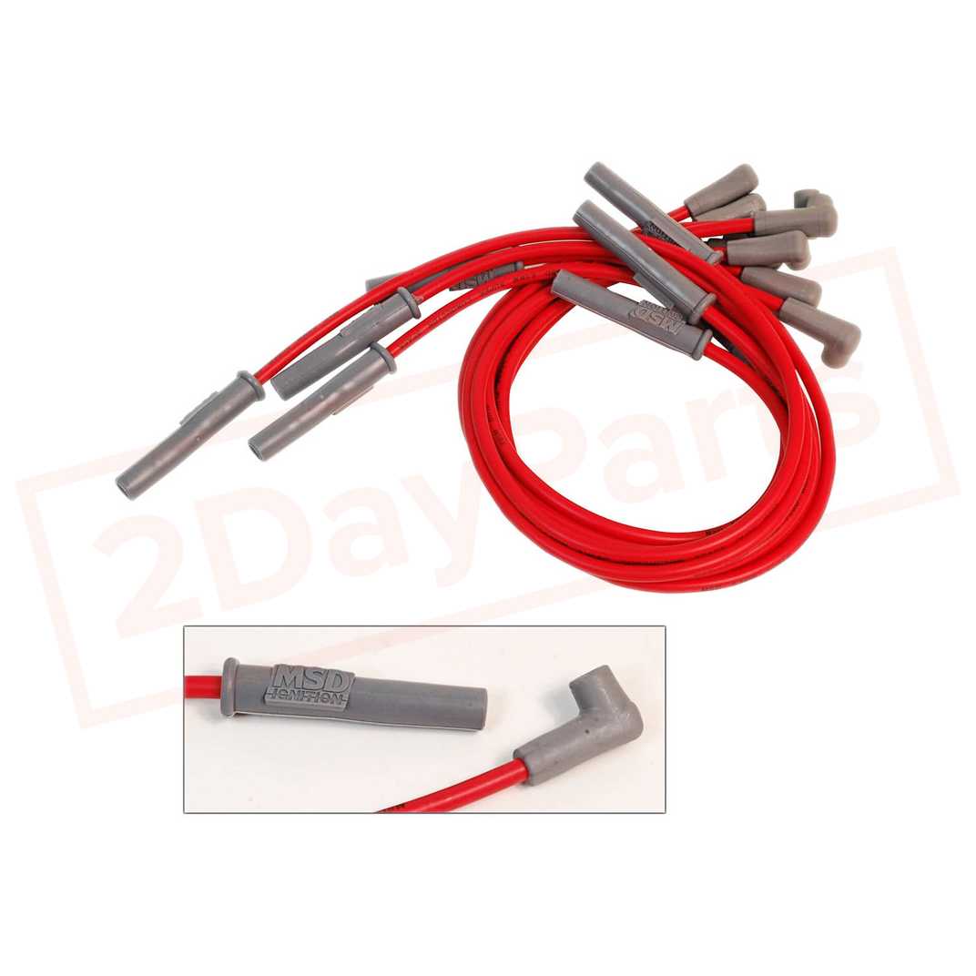Image MSD Spark Plug Wire Set for Chevrolet R2500 Suburban 1990-1991 part in Ignition Wires category