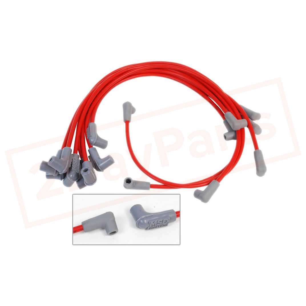 Image MSD Spark Plug Wire Set New fits GMC V3500 87-1991 part in Ignition Wires category