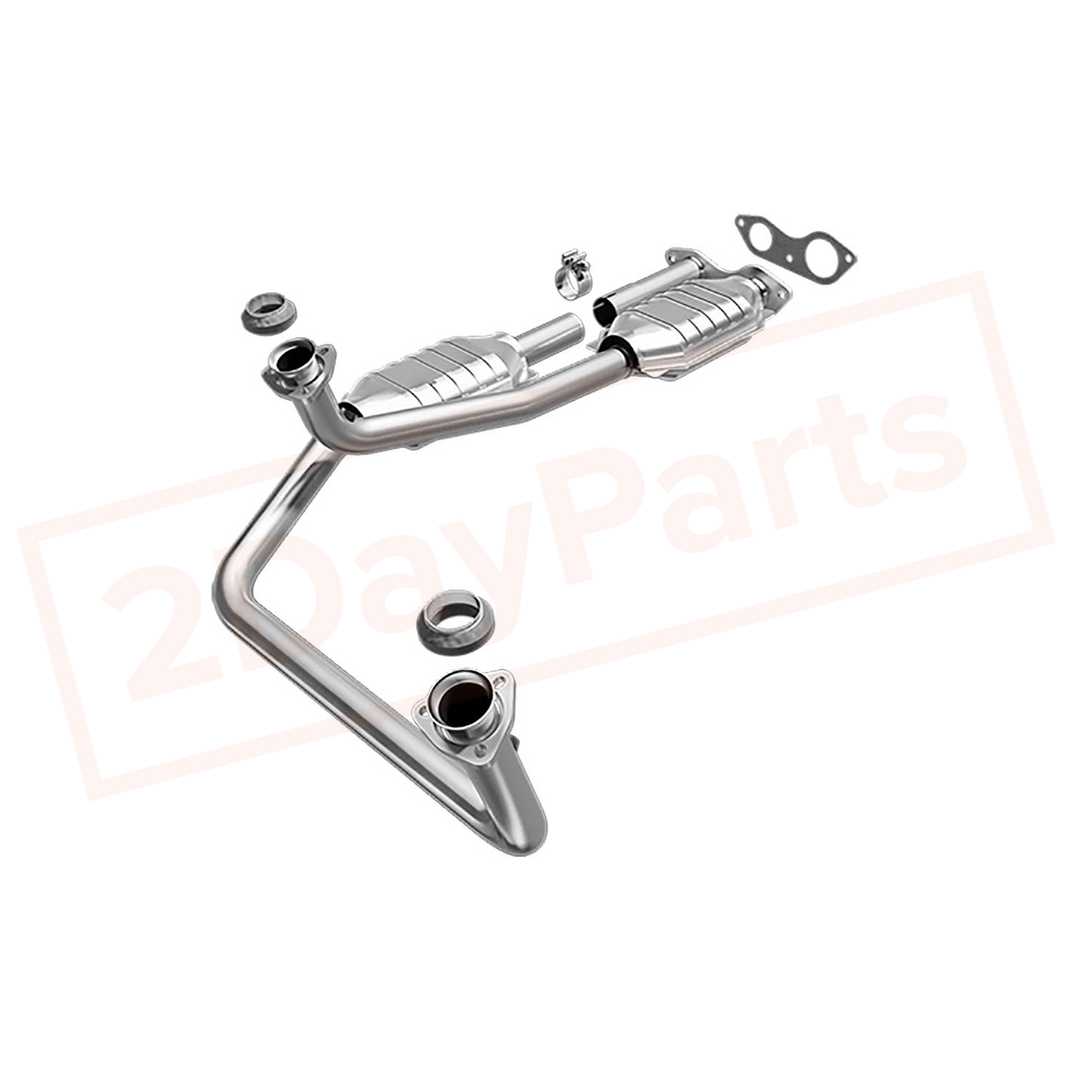 Image Magnaflow Direct Fit - Catalytic Converter fits Chevrolet K3500 1996-1998 Rear part in Catalytic Converters category