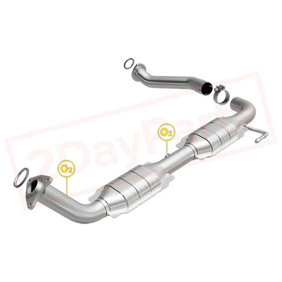 Image Magnaflow Direct Fit - Catalytic Converter fits Toyota Tundra 2007-2021 Left part in Catalytic Converters category