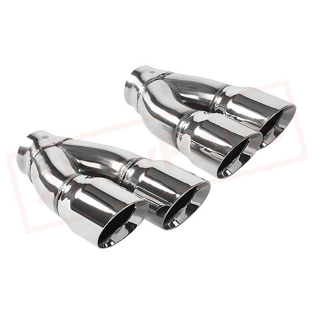 Image Magnaflow Exhaust Tail Pipe Tips Dual MAG35229 Universal High Quality, BestPower part in Exhaust Pipes & Tips category