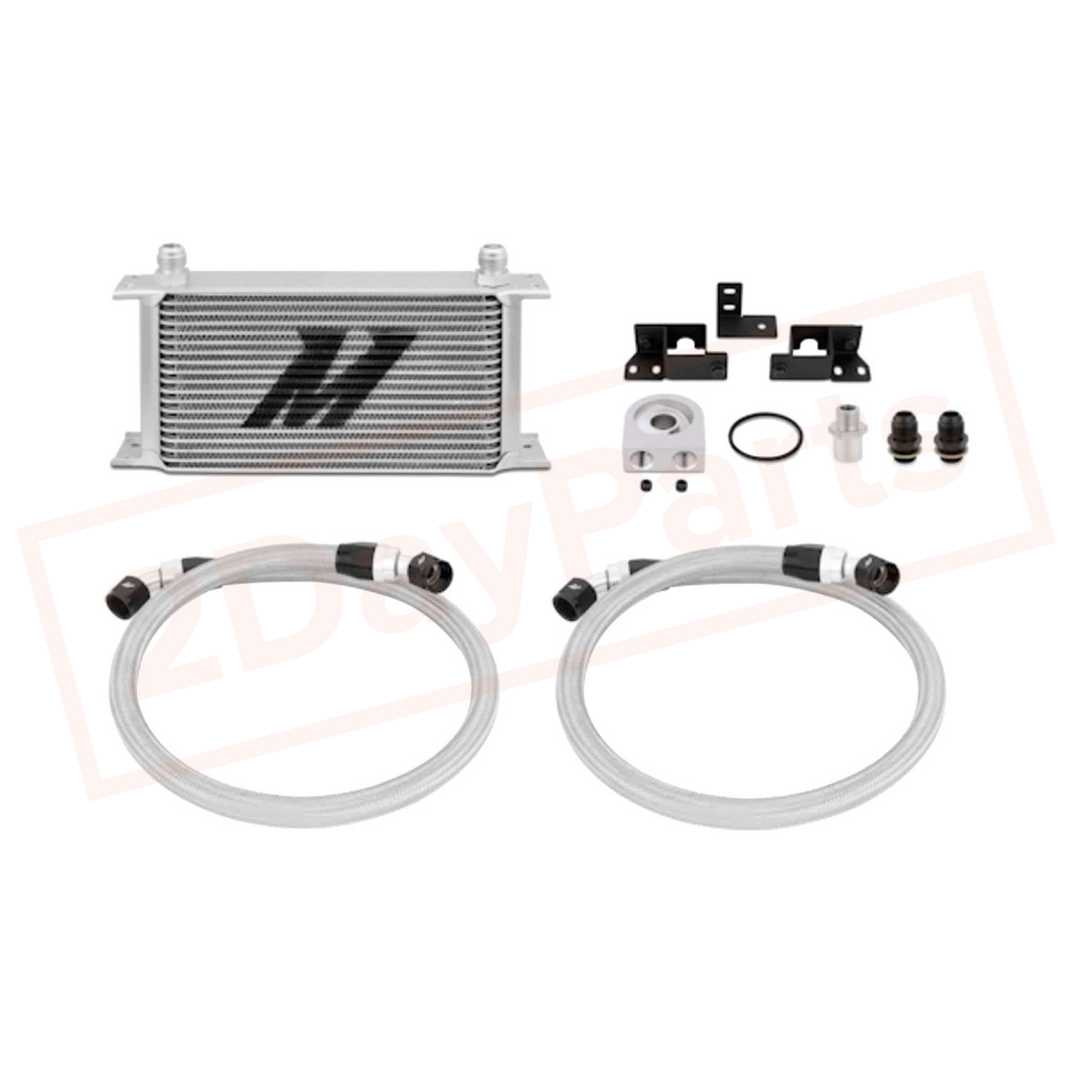 Image Mishimoto Aluminum Oil Cooler Kit w/o Thermostatic for Jeep Wrangler MMOC-WRA-07 part in Oil Coolers category