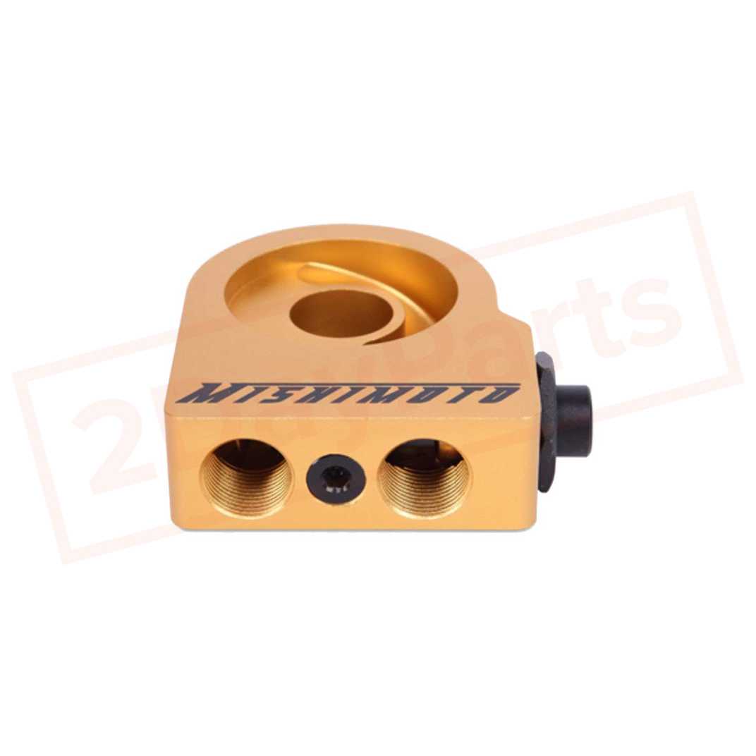 Image 3 Mishimoto Thermostatic Oil Sandwich Plate Gold M20 MMOP-SPT part in Oil Coolers category