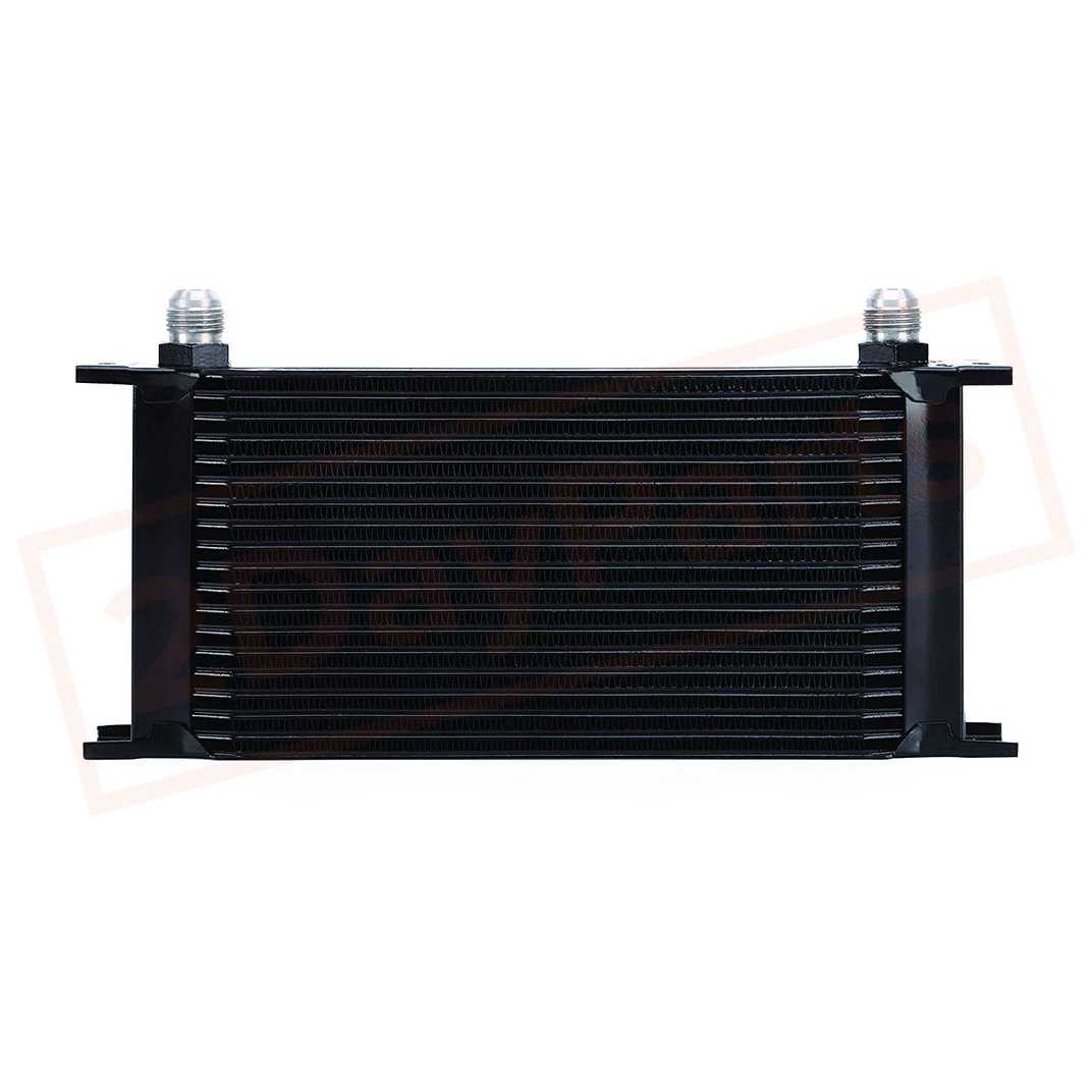 Image Mishimoto Universal Aluminum Black 19-Row Oil Cooler MMOC-19BK part in Oil Coolers category