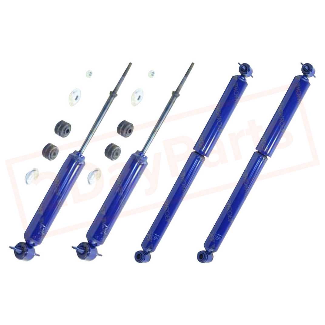 Image Kit 4 Monroe Monro-Matic Plus Front & Rear shocks for GMC Jimmy 1992-1993 RWD part in Shocks & Struts category