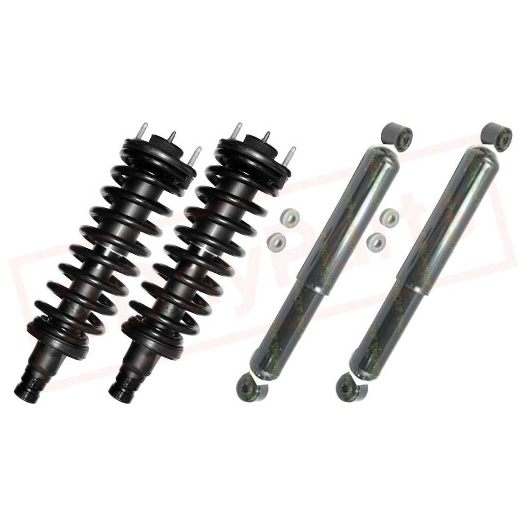 Image Kit 4 Monroe Quick-Strut/OESpectrum Front&Rear shocks for Isuzu Ascender 03-08 part in Shocks & Struts category