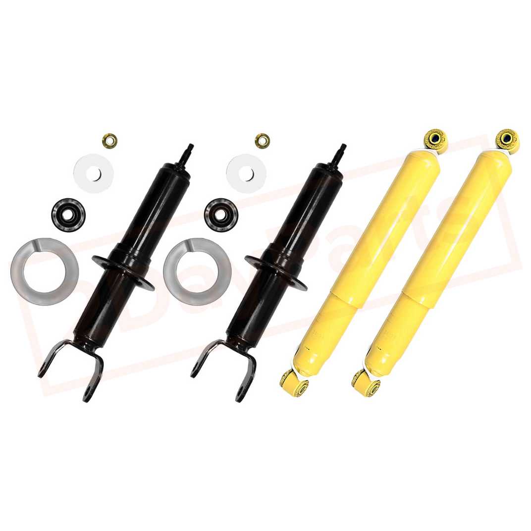 Image Kit 4 Monroe Reflex/Gas-Magnum Front & Rear shocks for Dodge Ram 1500 2006-2008 part in Shocks & Struts category