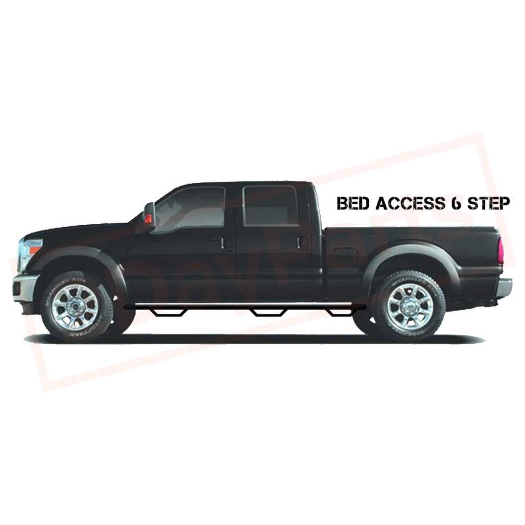 Image 1 N-FAB Nerf Step W2W w/Bed Acs (3 Stps) fits Chevrolet Silverado 1500 2019 part in Nerf Bars & Running Boards category