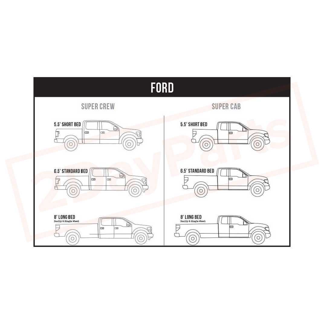 Image 3 N-FAB Nerf Step W2W w/Bed Acs (3 Stps) fits Ford F-150 15-19 part in Nerf Bars & Running Boards category