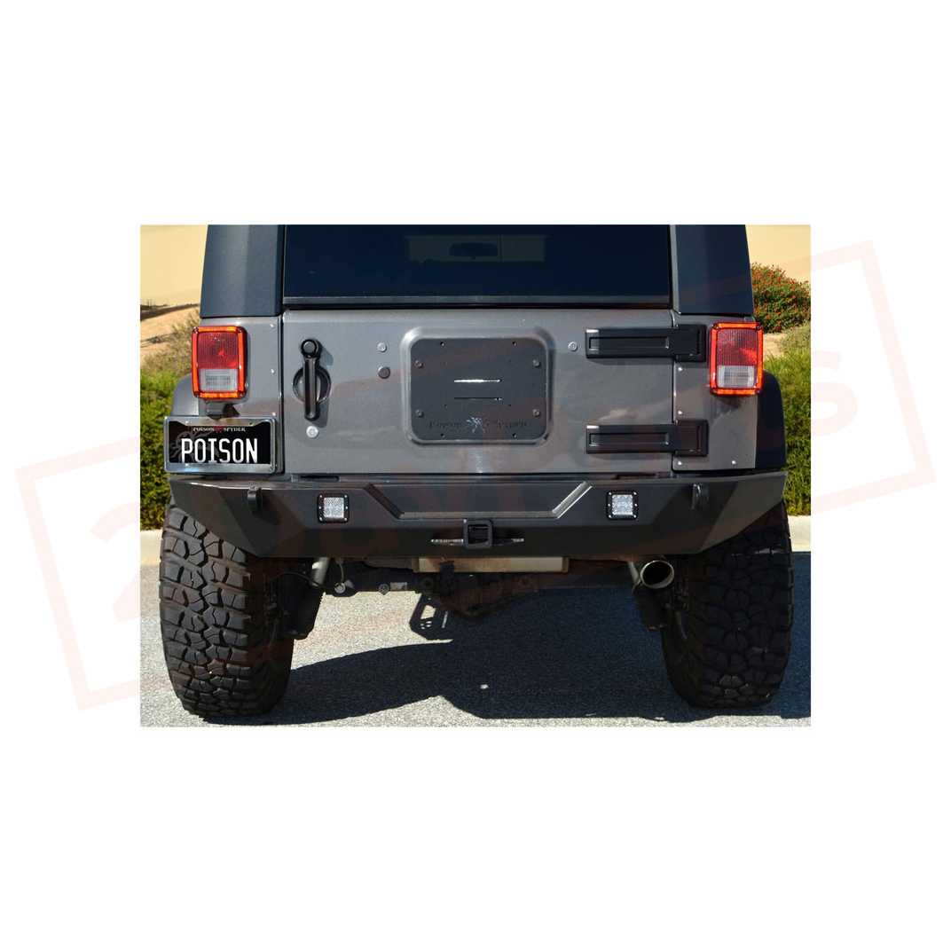 Image 1 Poison Spyder BUMPERS Rear fits Jeep Wrangler 2007-2018 part in Bumpers & Parts category