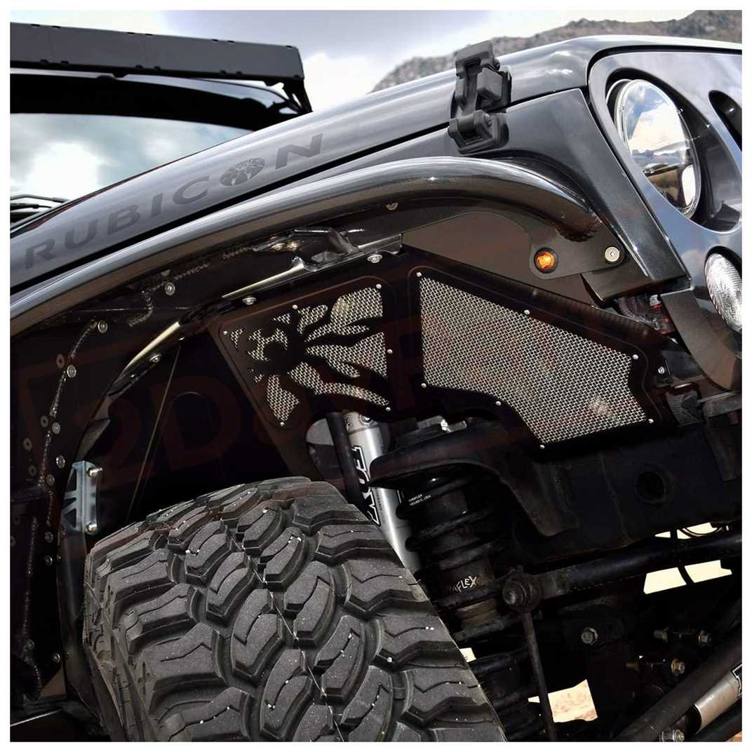 Image 1 Poison Spyder FENDER AR Front compatible with Jeep Wrangler 2007-18 part in Mouldings & Trim category
