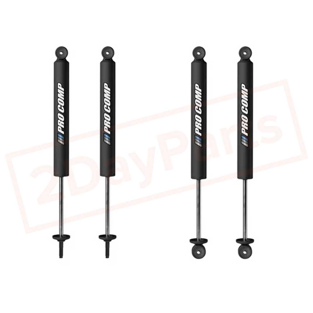 Image 4" Lift shocks for JEEP Wrangler YJ 1986-1996 4WD | Kit 4 Pro Comp Pro-X | 929510B | 924509B part in Shocks & Struts category