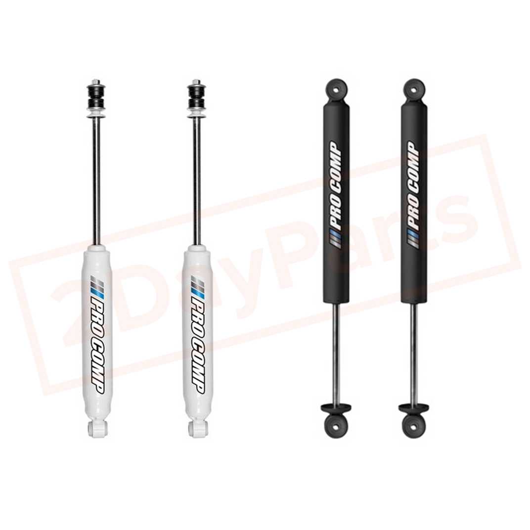 Image Kit 4 ProComp 3" Lift shocks for Chevy Suburban 92-99 (1/2 Ton) C1500 2WD part in Shocks & Struts category