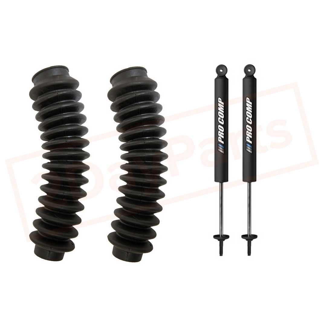 Image Kit of 2 Pro Comp 1.75" Shocks& Boots for 07-17 Jeep Wrangler Rubicon 4WD part in Shocks & Struts category