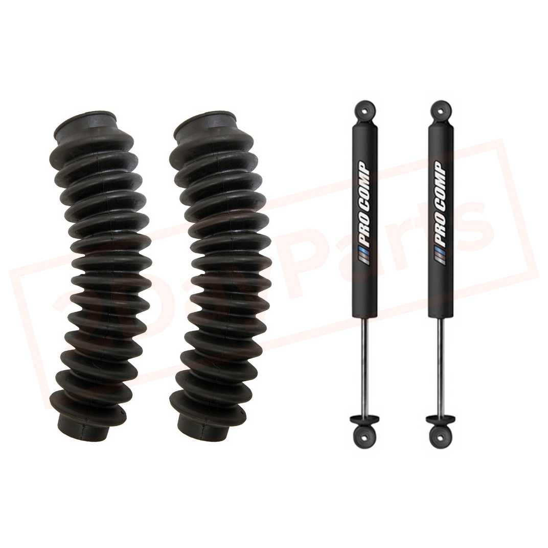 Image Kit of 2 Pro Comp 2-3" Rear Gas Shocks & Boots for Toyota Pickup 1986-1995 4WD part in Shocks & Struts category