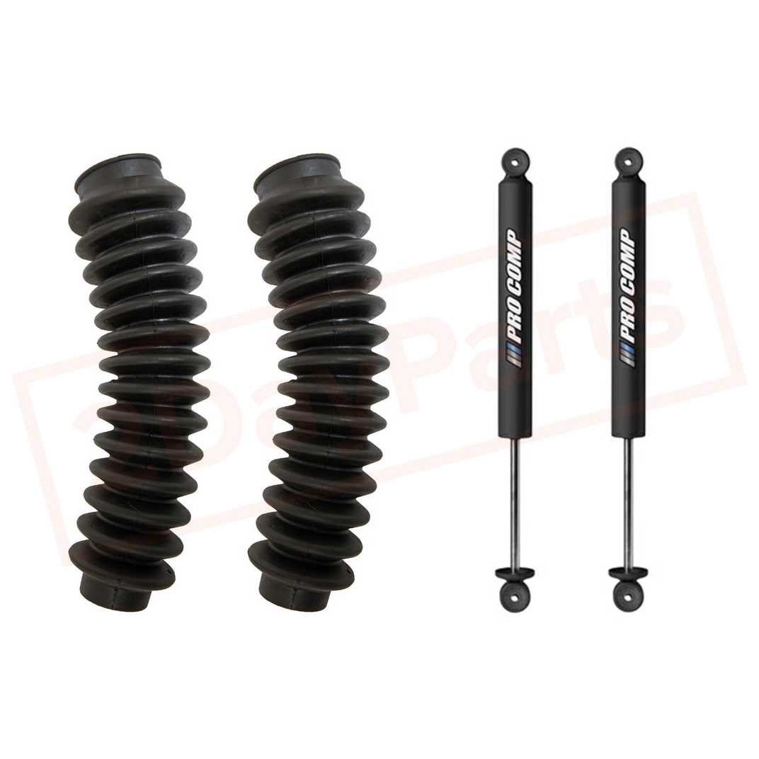 Image Kit of 2 Pro Comp 2.5-4" Gas Shocks & Boots for Chevrolet K10 1969-87 4WD part in Shocks & Struts category