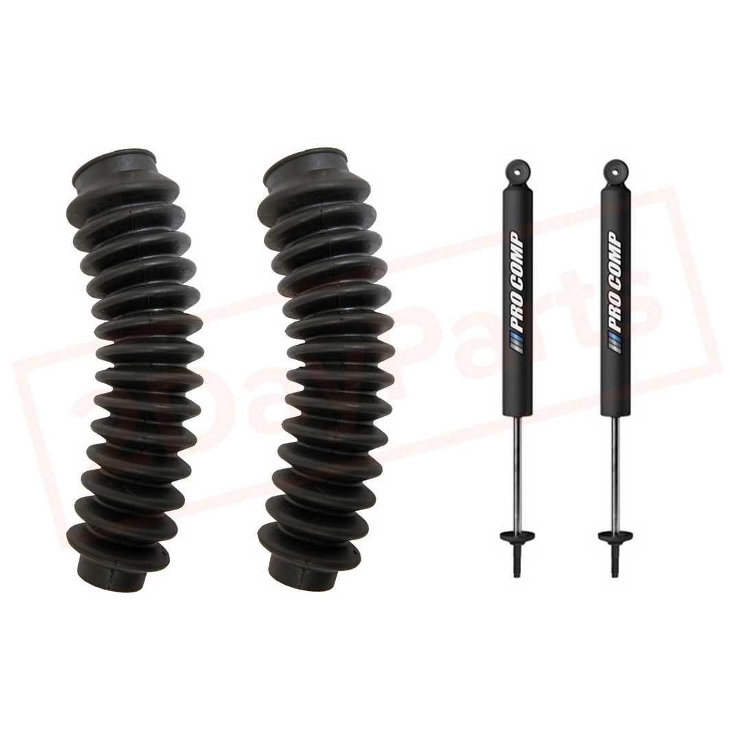 Image Kit of 2 Pro Comp 2.5" Gas Shocks & Boots for Dodge Ram 3500 1994-2002 2WD part in Shocks & Struts category