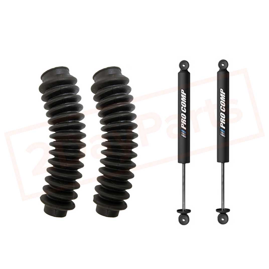 Image Kit of 2 Pro Comp 5" Gas Shocks & Boots for Chevrolet Blazer 1969-1991 2WD part in Shocks & Struts category