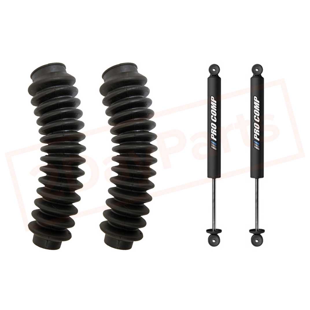 Image Kit of 2 Pro Comp 6" Rear Gas Shocks & Boots for Nissan Titan 2004-2015 part in Shocks & Struts category