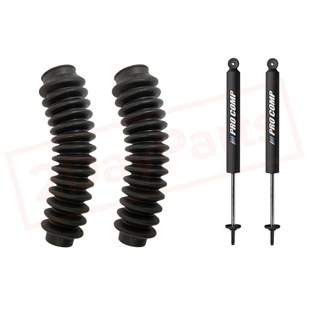 Image Kit of 2 Pro Comp Front Gas Shocks& Boots for Ford F-150 1997-2003 4WD part in Shocks & Struts category