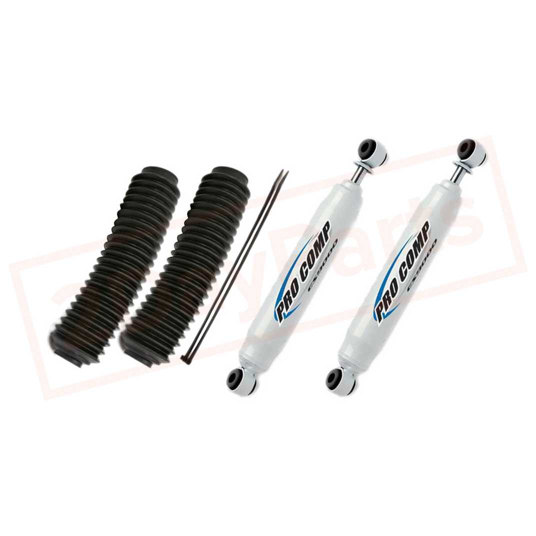 Image Kit of 2 Pro Comp Gas Shocks & Boots for Toyota Land Cruiser 1990-1999 4WD part in Shocks & Struts category