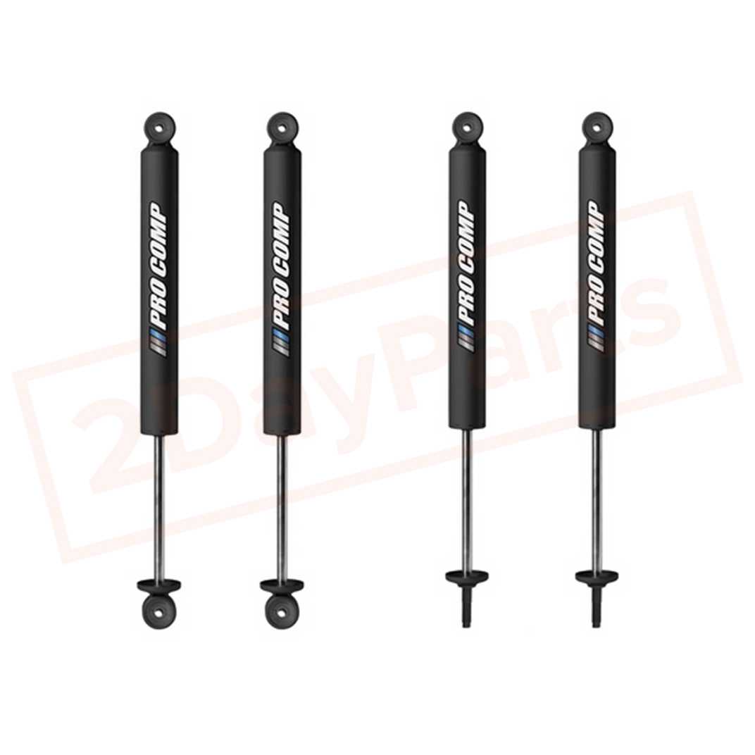 Image Kit of 4 Pro Comp 4" Pro-X Gas Shocks for 2007-2017 Jeep Wrangler Rubicon 4WD part in Shocks & Struts category