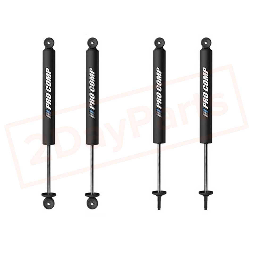 Image Kit of 4 Pro Comp Front & Rear Pro-X Gas Shocks for 1986-1996 Jeep Wrangler 4WD part in Shocks & Struts category
