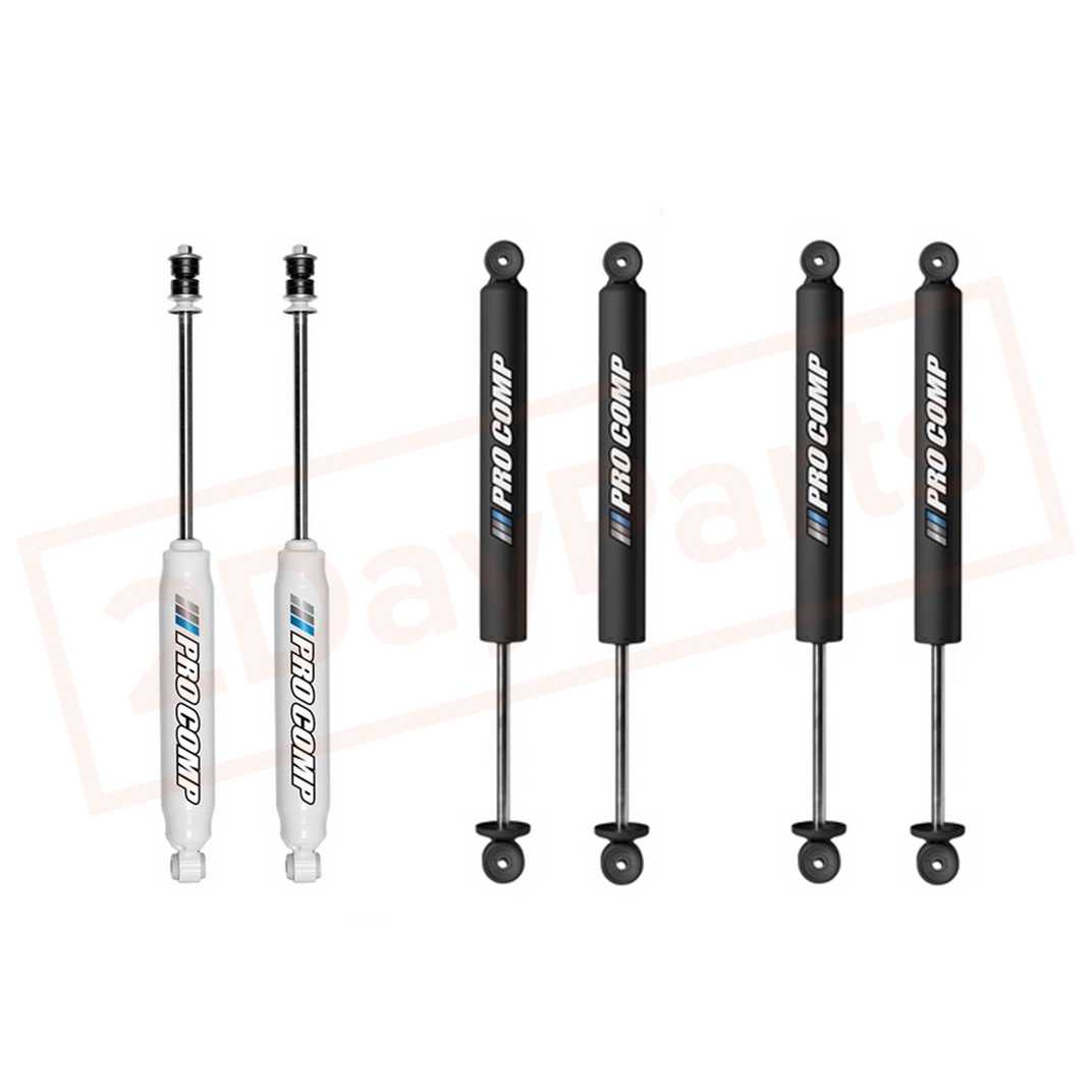 Image Kit of 6 Pro Comp Front & Rear Pro-X Gas Shocks for Chevrolet K30 1973-1987 4WD part in Shocks & Struts category