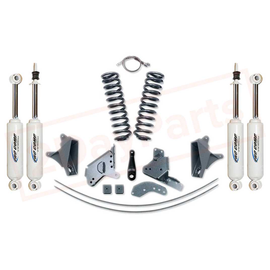 Image Pro Comp 4" Lift Kit Stage I w/ES Shocks/Rear Add-A-Leaf 1990-96 Ford Bronco 4WD part in Lift Kits & Parts category