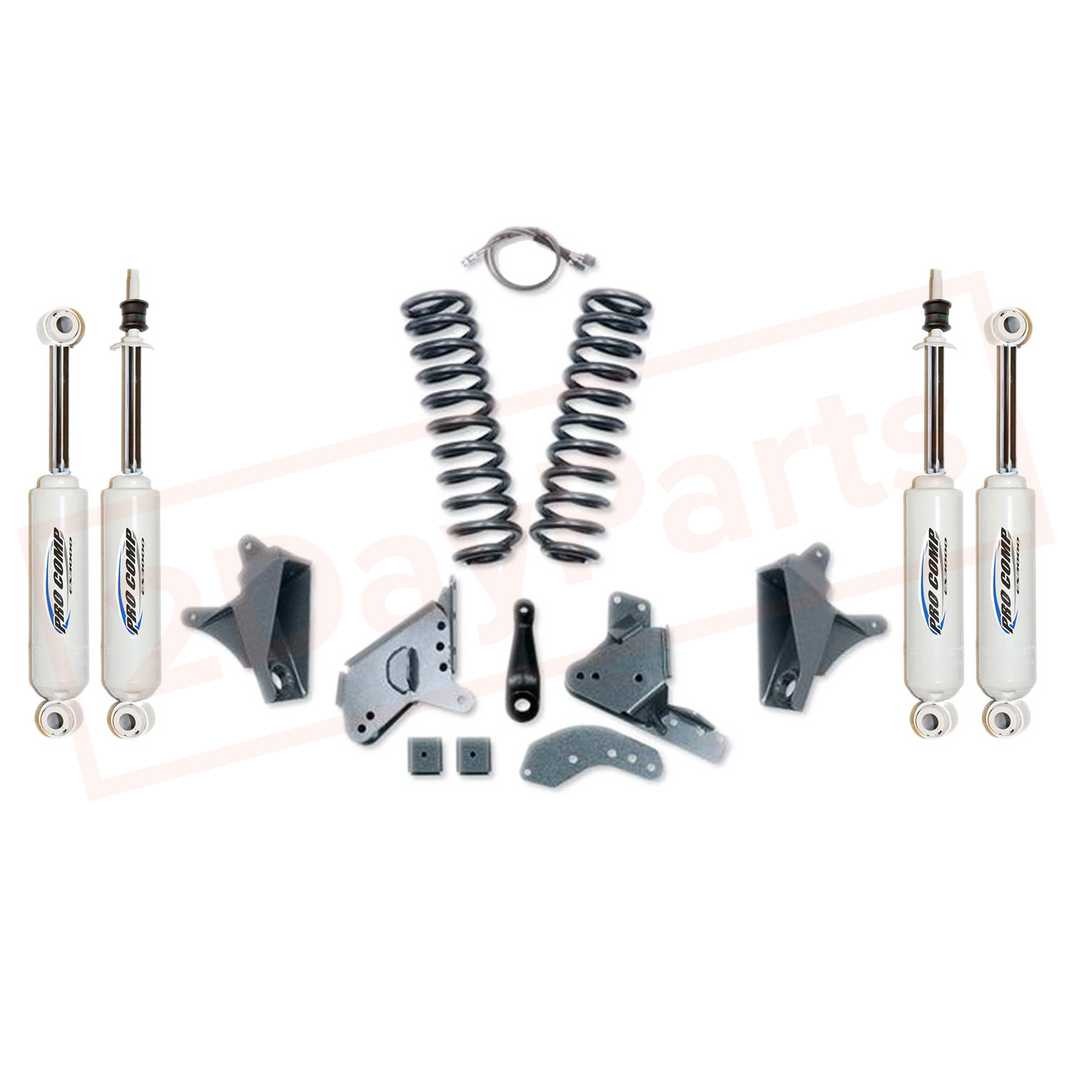 Image Pro Comp 4" Lift Kit w/ES Shocks/Rear Blocks 81-89 Ford F-150 2WD (Extended Cab) part in Lift Kits & Parts category