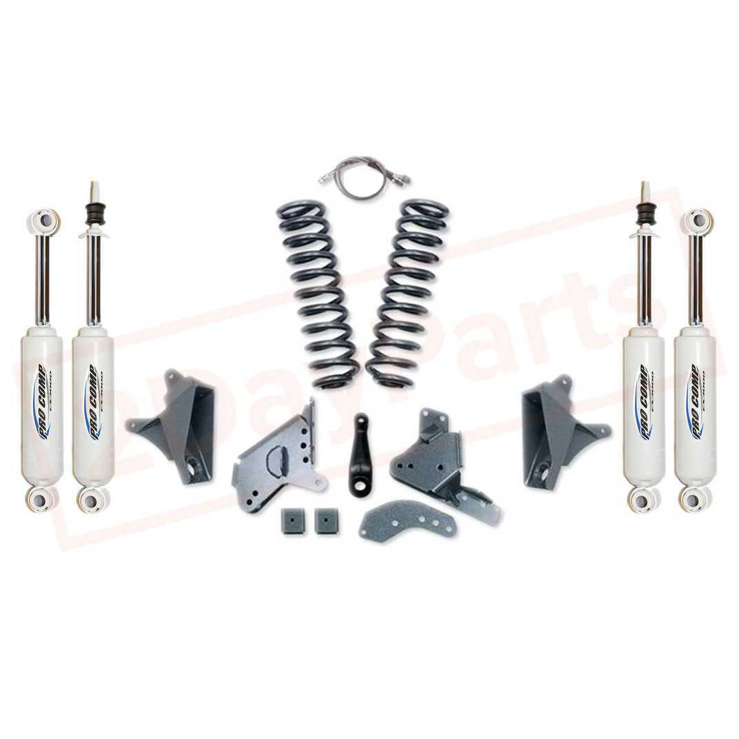 Image Pro Comp 4" Lift Kit w/ES Shocks/Rear Blocks 90-96 Ford F-150 4WD (Extended Cab) part in Lift Kits & Parts category