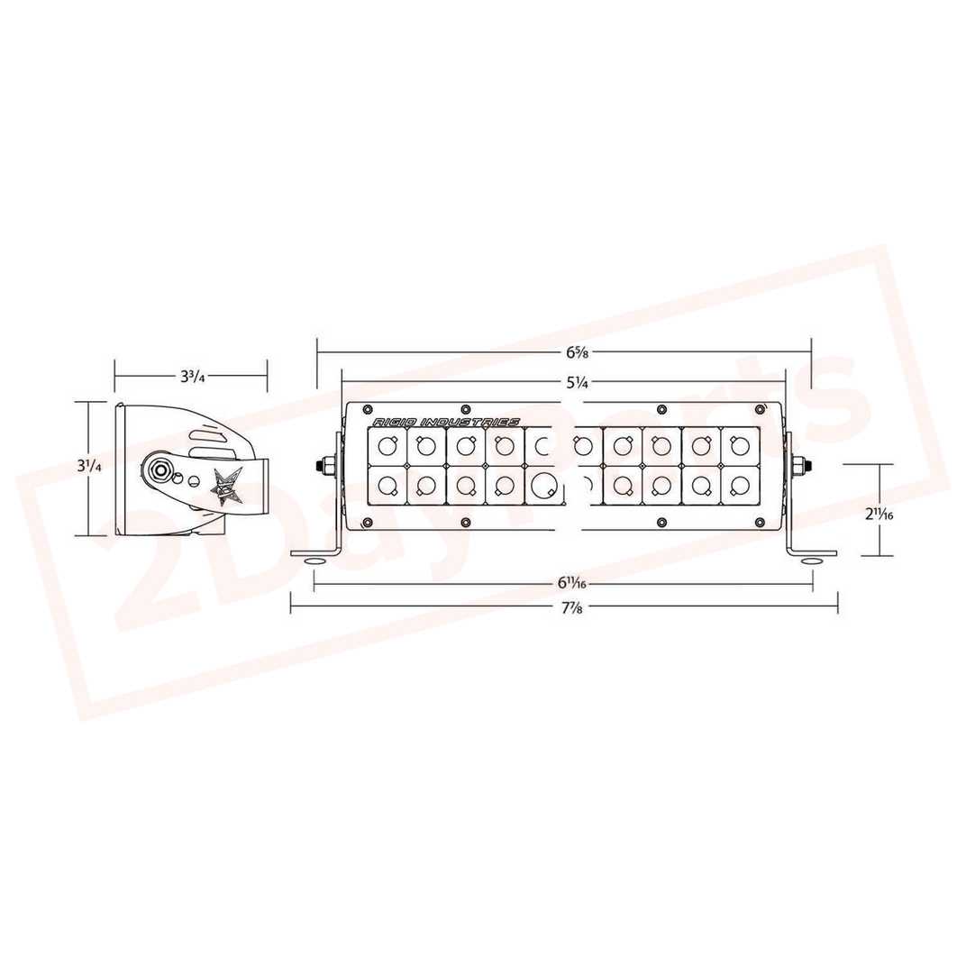 Image 1 RIGID E2 4" LED Light Bar Driving E Series 17361 part in Fog/Driving Lights category