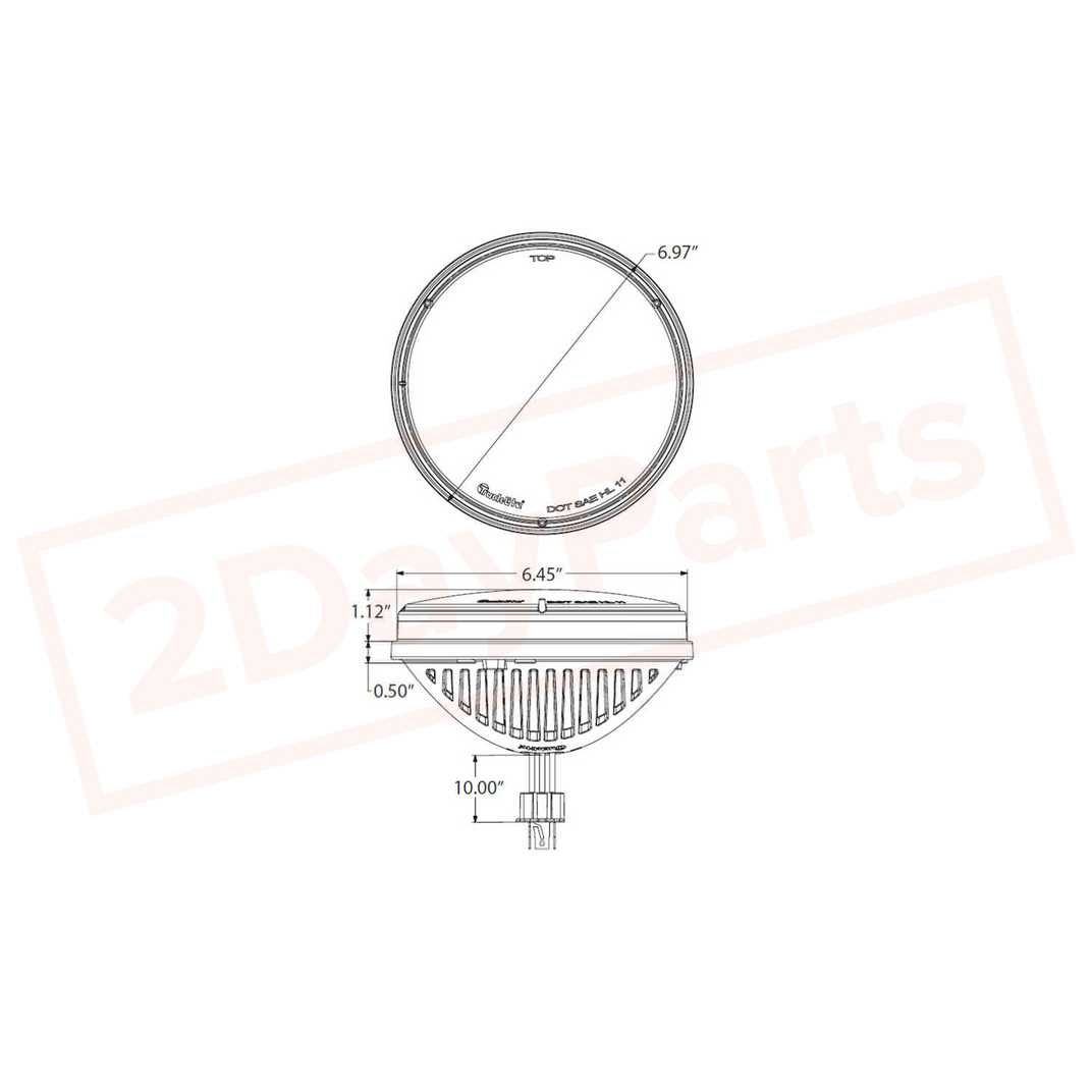 Image 3 RIGID LED 7" Round Single 5"x7" Headlights 55002 part in Headlights category