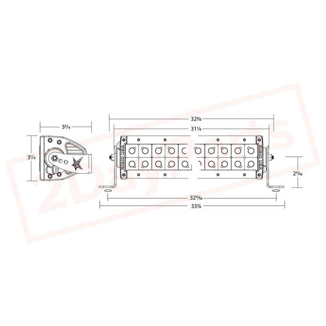 Image 1 RIGID LED Light M 30" Spot/Flood Combo M Series 830312 part in Fog/Driving Lights category