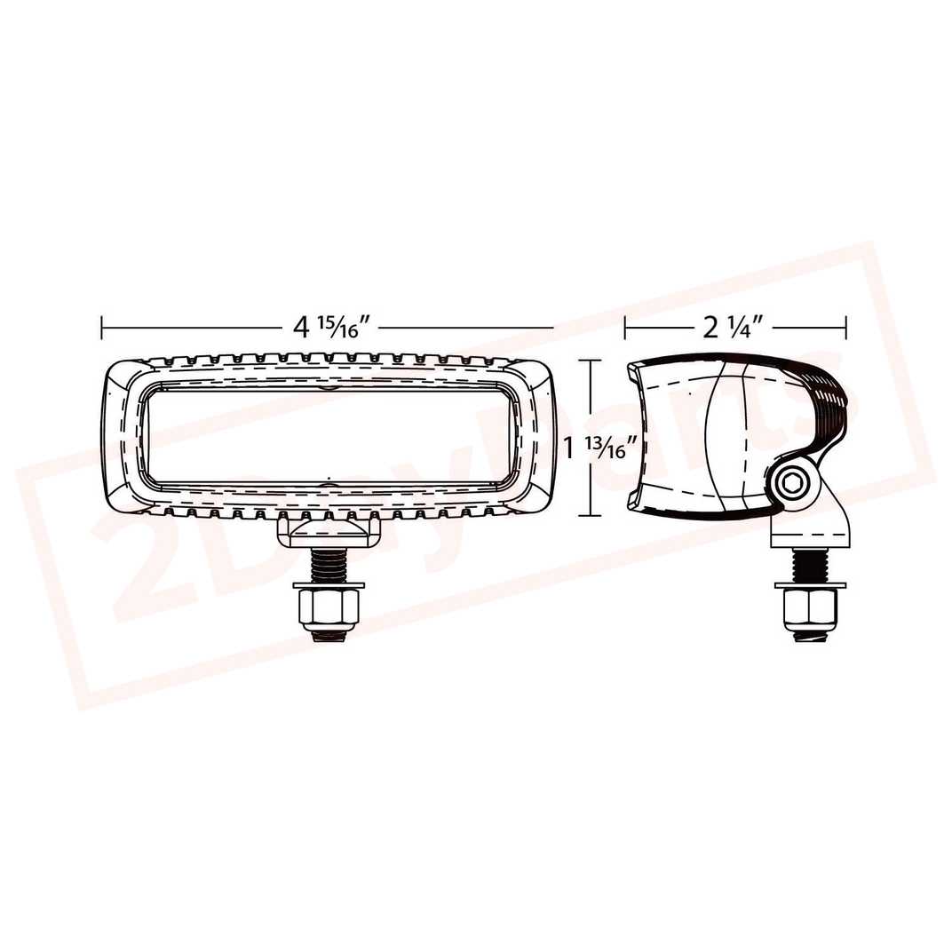 Image 1 RIGID LED Light SR Q Spot Single 90421 part in Fog/Driving Lights category