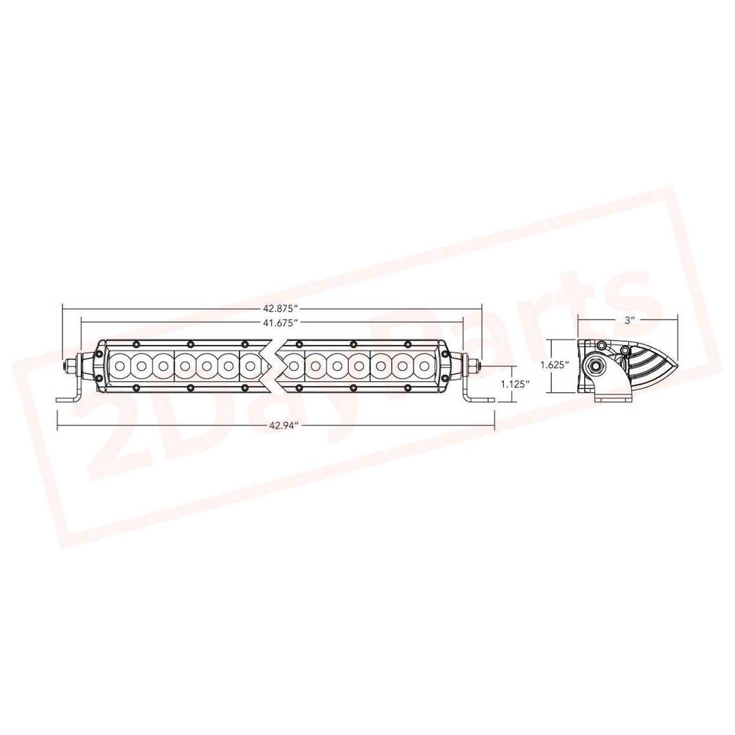 Image 1 RIGID LED Light SR2 40" Combo SR M 94131 part in Fog/Driving Lights category