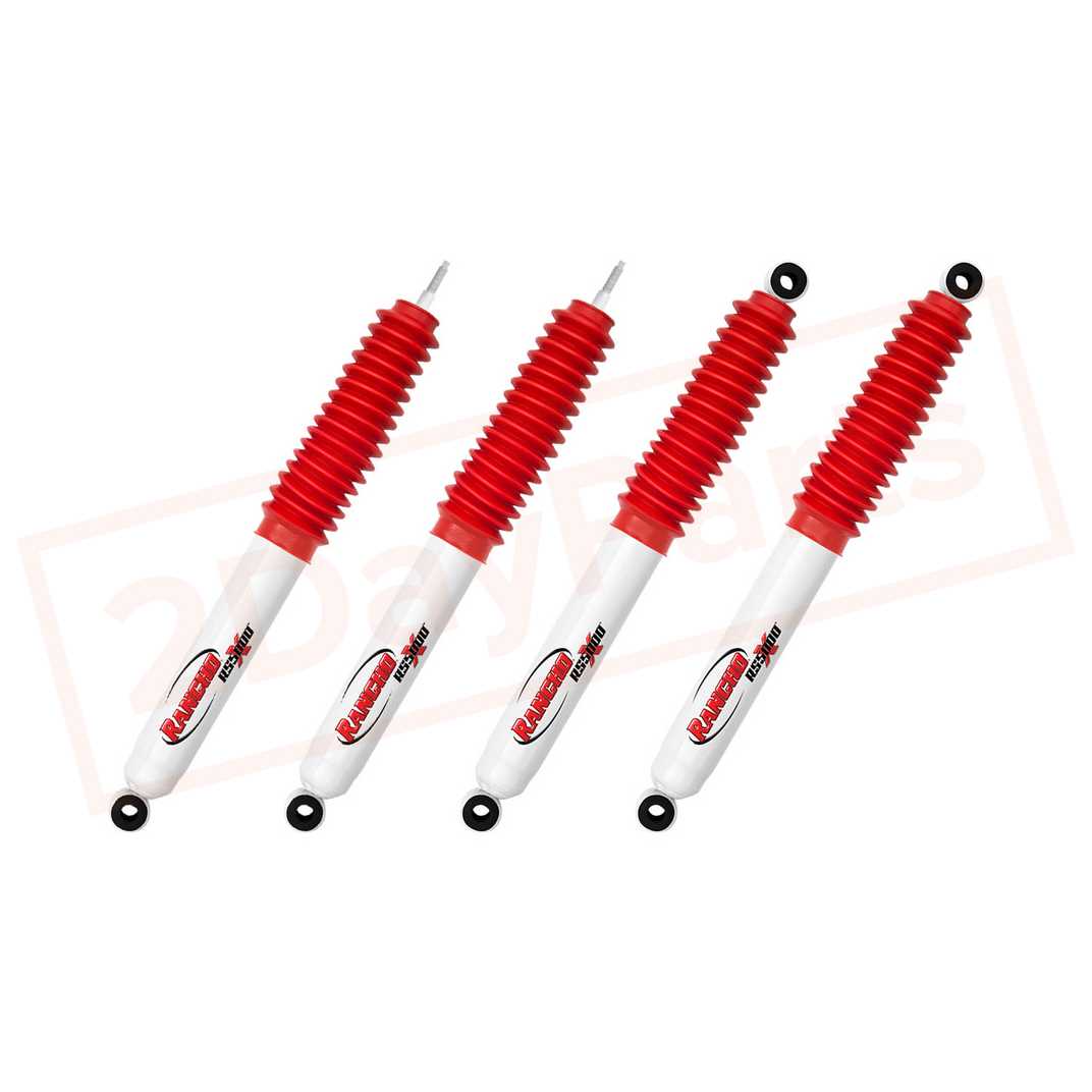 Image Kit of 4 Rancho 0-4" Lift Front & Rear RS5000X shocks for Ford Bronco 1981-93 4WD part in Shocks & Struts category