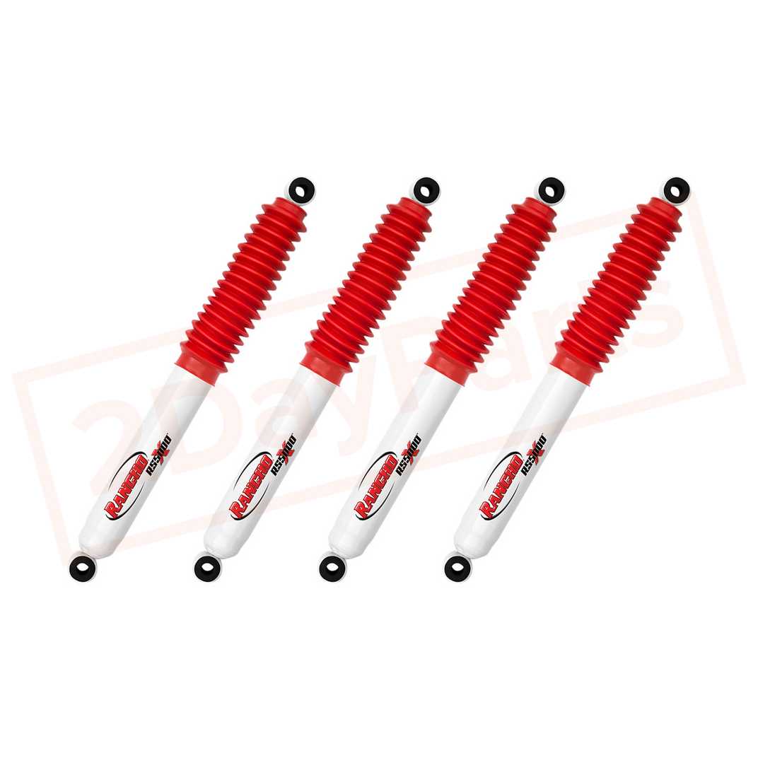 Image Kit of 4 Rancho 2-3" Lift Front & Rear RS5000X shocks for 76-81 Jeep CJ7 4WD part in Shocks & Struts category