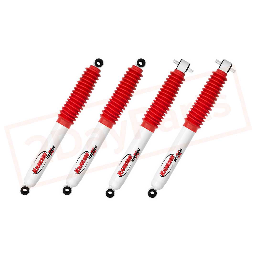 Image Kit of 4 Rancho 3" Lift Front & Rear RS5000X Gas Shocks for 83-93 GMC S15 4WD part in Shocks & Struts category
