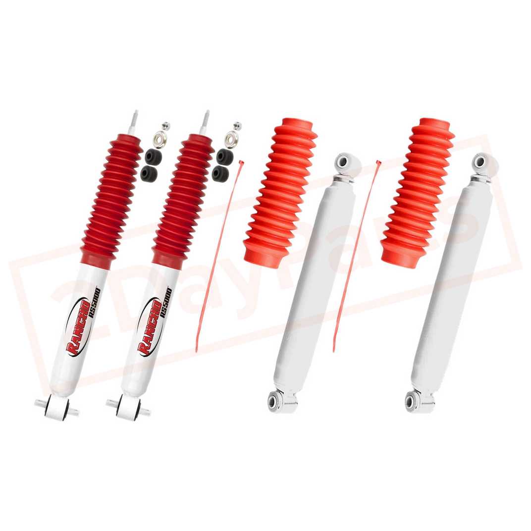 Image Kit of 4 Rancho Front & Rear RS5000 Hydro Shocks for Dodge Ram 2500 2WD 03-12 part in Shocks & Struts category