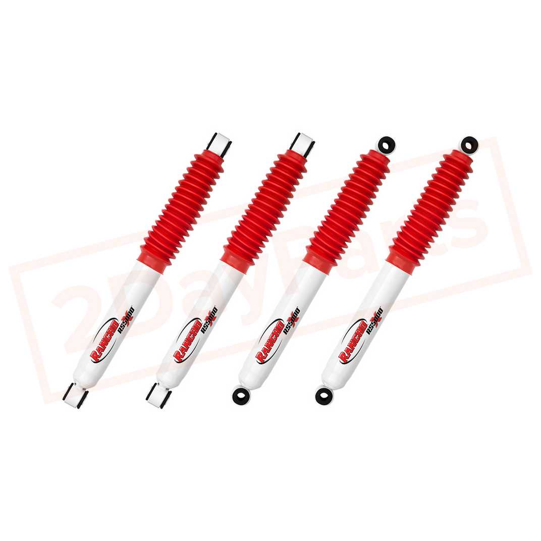 Image Kit of 4 Rancho Front & Rear RS5000X Gas Shocks for Ford F-250 4WD 86-98 part in Shocks & Struts category