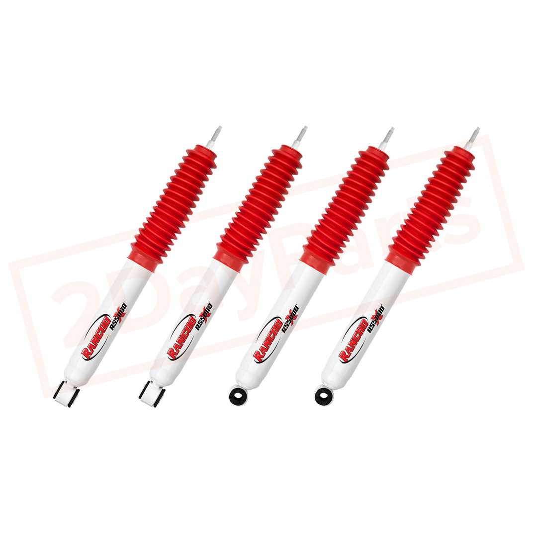 Image Kit of 4 Rancho Front & Rear RS5000X Gas Shocks for Toyota 4Runner 2WD 90-95 part in Shocks & Struts category